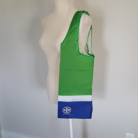 NEW Tory Burch SPORT Tote Bag Reusable Nylon Tote Large - Picture 2 of 10